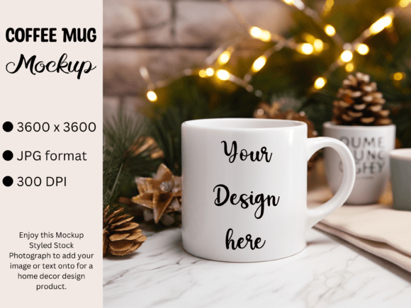 Download White Mug Product Mockup Photo Christmas - Mug product mockup Collection