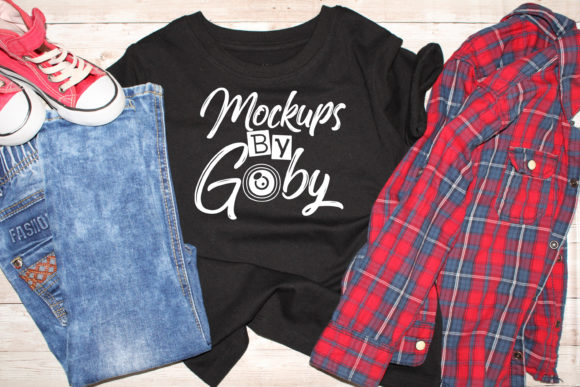 Download Kids Black Shirt Mockup, Child Mocku Ups - Black shirt mockup Collection
